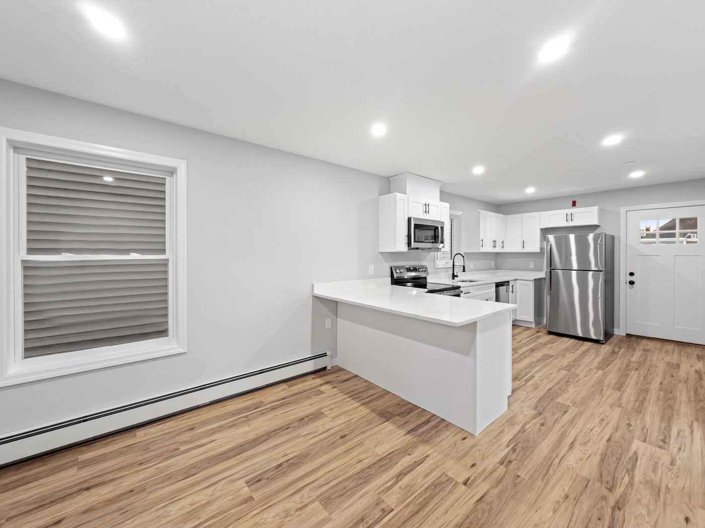 Bright kitchen interior photo