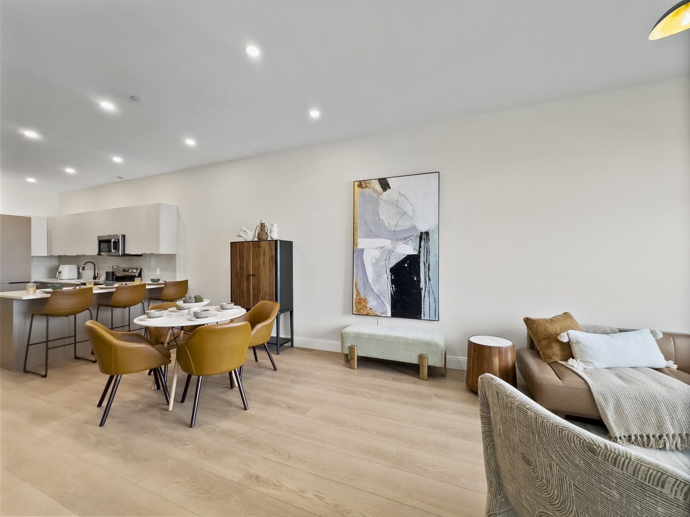 Magazine-quality staged living room photo